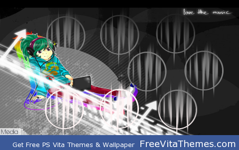 Love the Music PS Vita Wallpaper