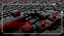Download Red Cube Puzzle Lock Screen PS Vita Wallpaper