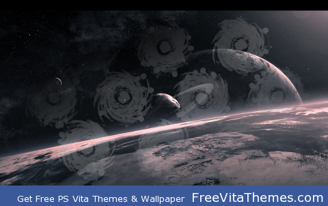 Black Holes in Space PS Vita Wallpaper