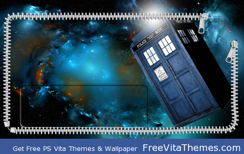 Doctor Who TARDIS lock screen PS Vita Wallpaper