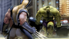 Download Wolverine vs. Hulk PS Vita Wallpaper
