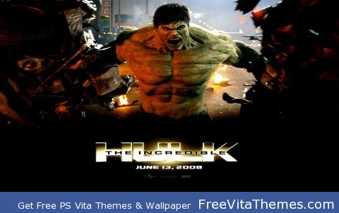 The Incredible Hulk 2008 PS Vita Wallpaper