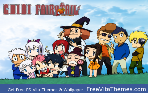Chibi Fairy Tail PS Vita Wallpaper