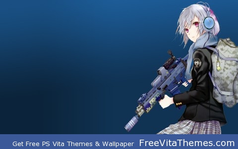 Anime Gun Girl PS Vita Wallpaper