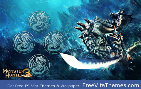 Monster Hunter 3 – Lagia Crus PS Vita Wallpaper