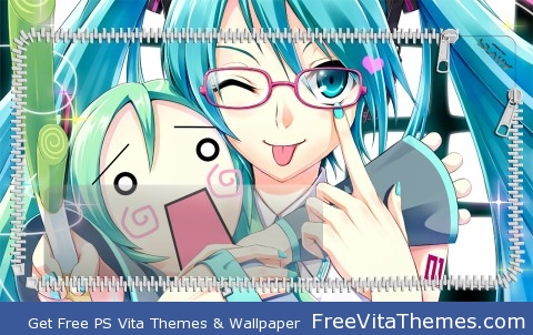 Hatsune Miku Love Lockscreen PS Vita Wallpaper