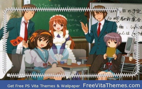 Haruhi Suzumiya Lockscreen 2 PS Vita Wallpaper