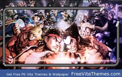 Zipper Lockscreen| Street Fighter X Tekken Forces PS Vita Wallpaper