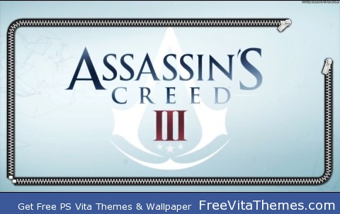 Zipper Lockscreen| Assassin’s Creed III Logo PS Vita Wallpaper