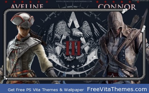 Zipper Lockscreen| Assassin’s Creed III Aveline & Connor PS Vita Wallpaper