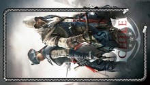 Download Zipper Lockscreen| Assassin’s Creed III Aveline & Connor Back-2-Back PS Vita Wallpaper