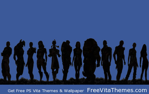 Mass Effect 2 Crew Transparent Dynamic PS Vita Wallpaper