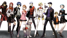 Download Shin Megami Tensei Persona 3 Collage Protagonists Transparent Dynamic PS Vita Wallpaper
