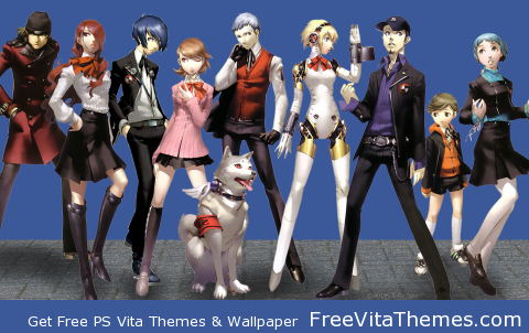 Shin Megami Tensei Persona 3 Collage Protagonists Transparent Dynamic PS Vita Wallpaper