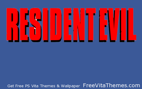 Resident Evil 1 Logo PS Vita Wallpaper
