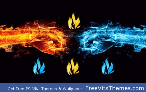 Fire hands PS Vita Wallpaper