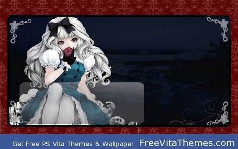 Anime Gothic Lolita Lockscreen PS Vita Wallpaper