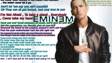 Download Eminem Lyric Theme PS Vita Wallpaper