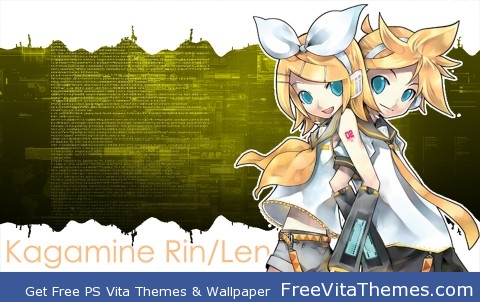 Kagamine Rin/Len PS Vita Wallpaper