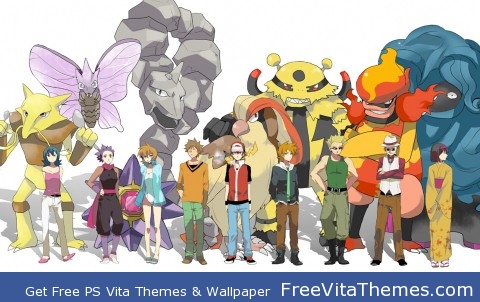 pokemon first gen gym leaders PS Vita Wallpaper