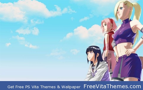 Naruto shippuden Ino, sakura, hinata PS Vita Wallpaper