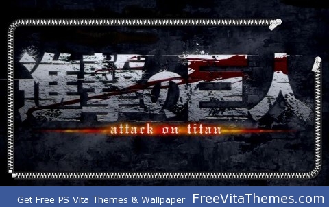 Attack On Titan Logo Lockscreen PS Vita Wallpaper