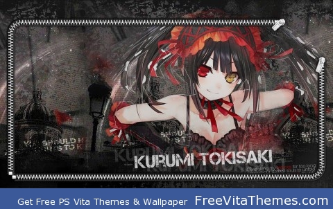 Kurumi Date A Live Screenlock PS Vita Wallpaper