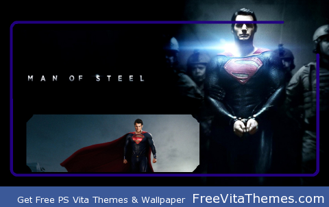 Man Of Steel Lockscreen PS Vita Wallpaper