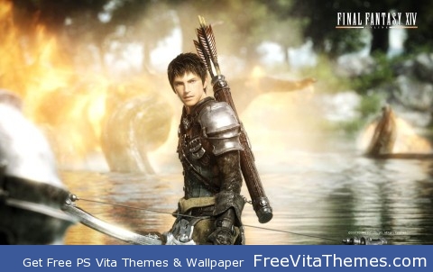 Final Fantasy XIV – The Male Warrior PS Vita Wallpaper