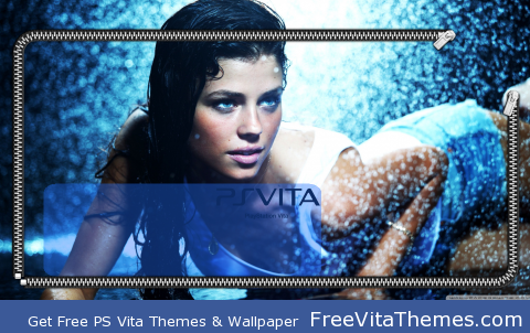 Wet Babe Lockscreen PS Vita Wallpaper