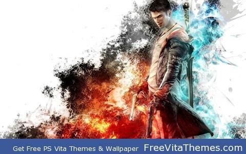 Dante – Son of Sparda w guns and sword PS Vita Wallpaper