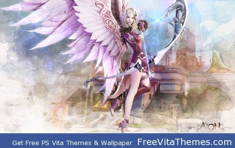 Aion Fantasy CG Archer Girl PS Vita Wallpaper