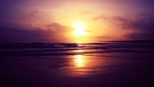 Download Beach Sunset PS Vita Wallpaper