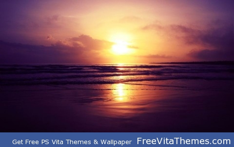 Beach Sunset PS Vita Wallpaper