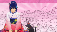 Download Nanami Madobe New Year Kimono PS Vita Wallpaper