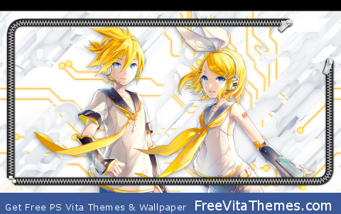 Xperia feat Hatsune MIku Rin Len Lockscreen PS Vita Wallpaper