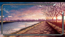 Download Anime Sunset Lockscreen PS Vita Wallpaper