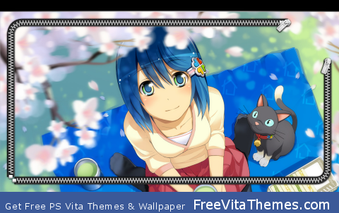 Nanami Sakura Lockscreen PS Vita Wallpaper