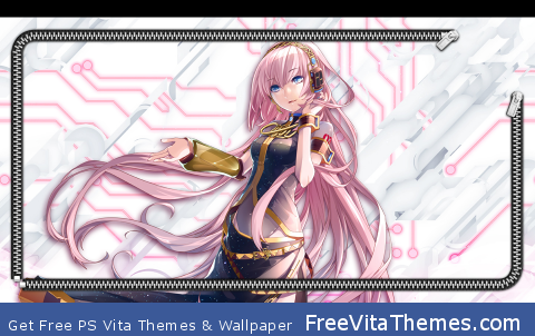 Xperia feat Hatsune Miku Luka Locksreen PS Vita Wallpaper