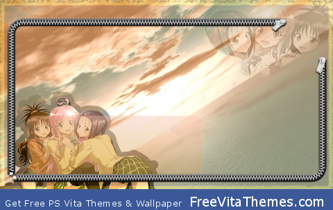 Anime School girls PS Vita Wallpaper