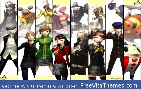 Persona 4 full party PS Vita Wallpaper