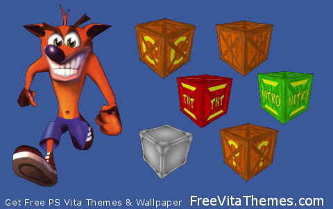 Crash Boxes PS Vita Wallpaper