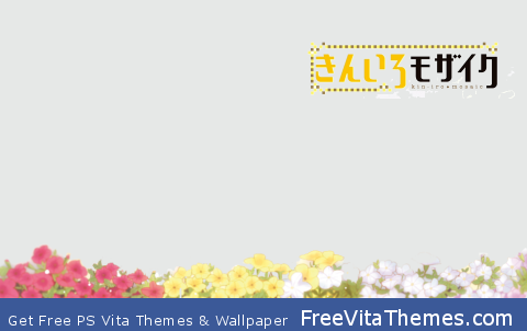 Kiniro Mosaic – Flowerbed PS Vita Wallpaper