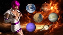 Download Sexy Space Girl PS Vita Wallpaper