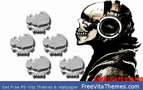Skull theme PS Vita Wallpaper