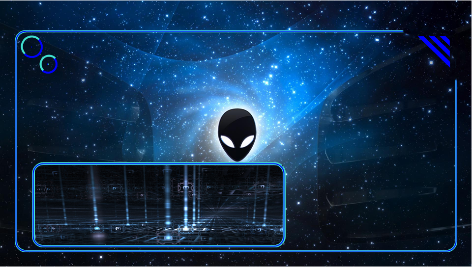 Alien Space 2 featuring Computers, Lockscreen - Perfect PS Vita Wallpaper