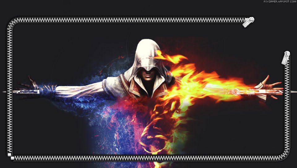 Assassin's Creed Ezio featuring Abstract / Arts, Game / Gaming, Lockscreen, DOODLE - Perfect PS Vita Wallpaper