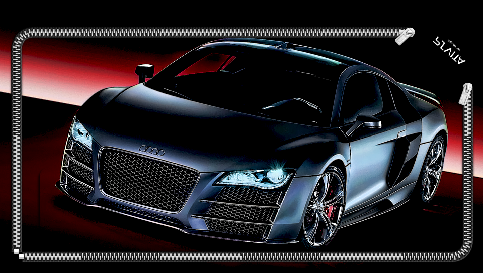 Audi R8 featuring Lockscreen, dark dog - Perfect PS Vita Wallpaper