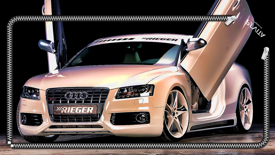 Audi S5 Rieger featuring Auto, Lockscreen, Boku wa Tomodachi ga Sukunai - Perfect PS Vita Wallpaper