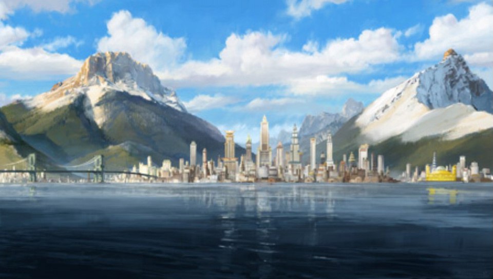 Avatar Legend Of Korra - Republic City featuring Cartoon - Perfect PS Vita Wallpaper